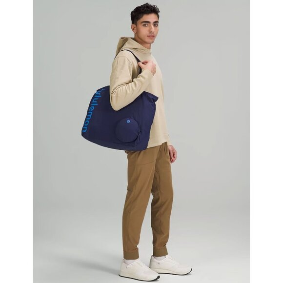 Lululemon Packable Large Tote 30L Night Sea Blue OS - Picture 15 of 16